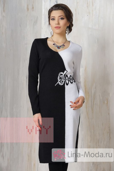 Платье женское 2209 Фемина (Черный/optyk)